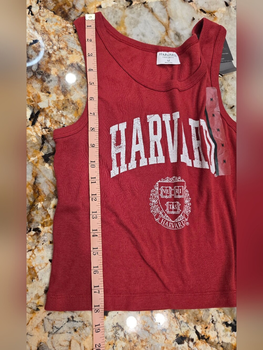 Harvard University Cropped Tank Top M NWT - Picture 3 of 4